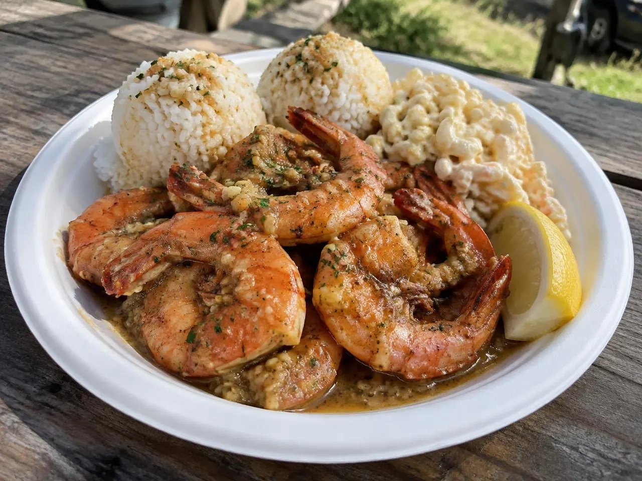 Illustrative Hawaiʻi scene for Giovanni's Shrimp Truck