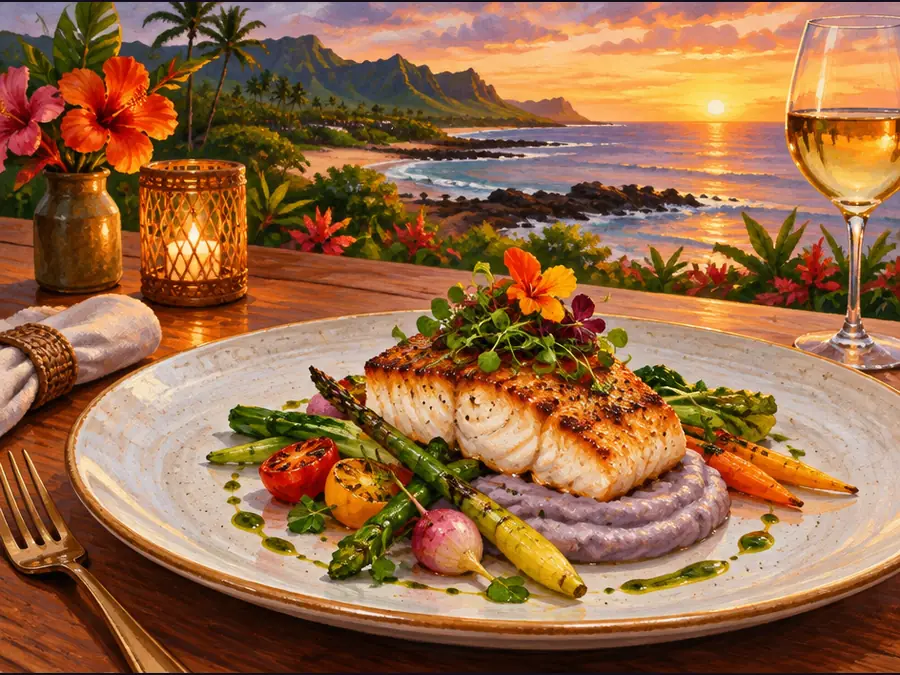 Illustrative Hawaiʻi scene for Merriman's Poʻipū