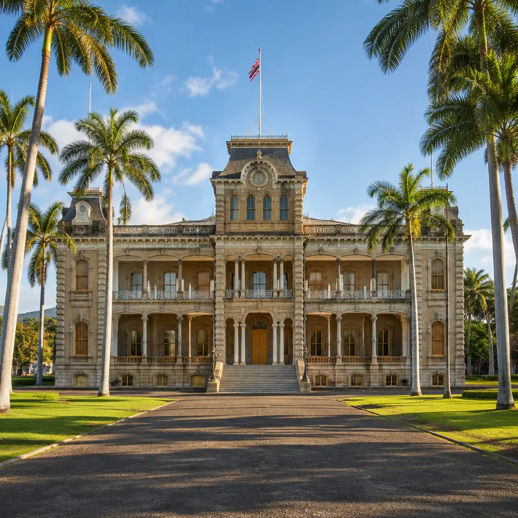 Illustrative Hawaiʻi scene for ʻIolani Palace